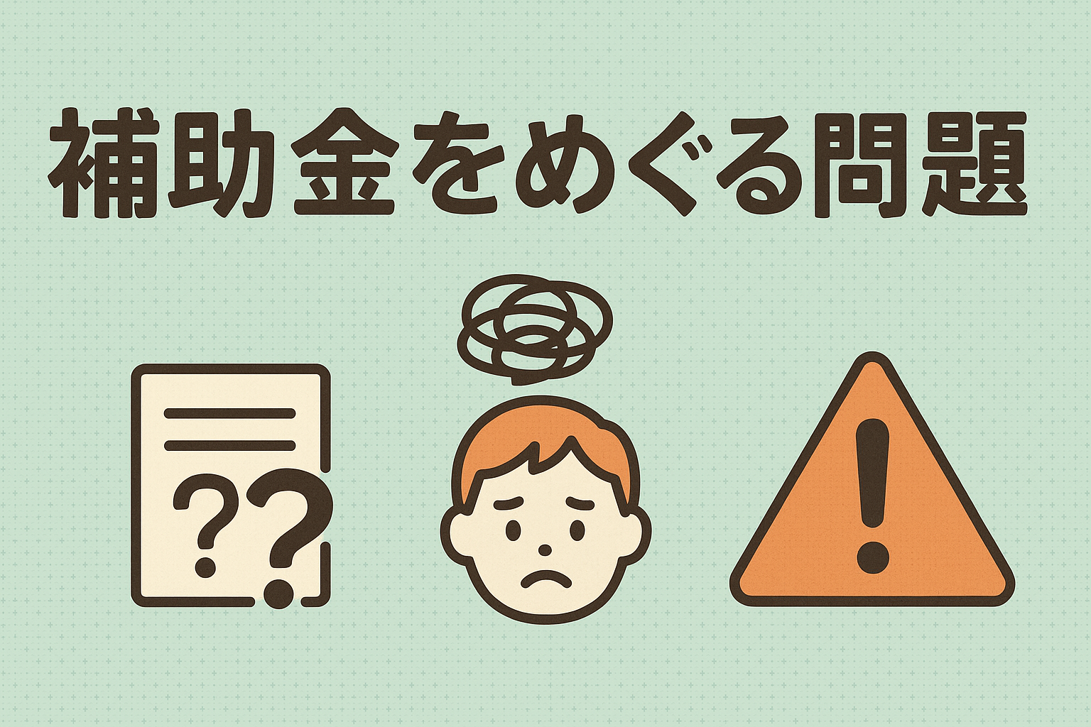 補助金をめぐる問題