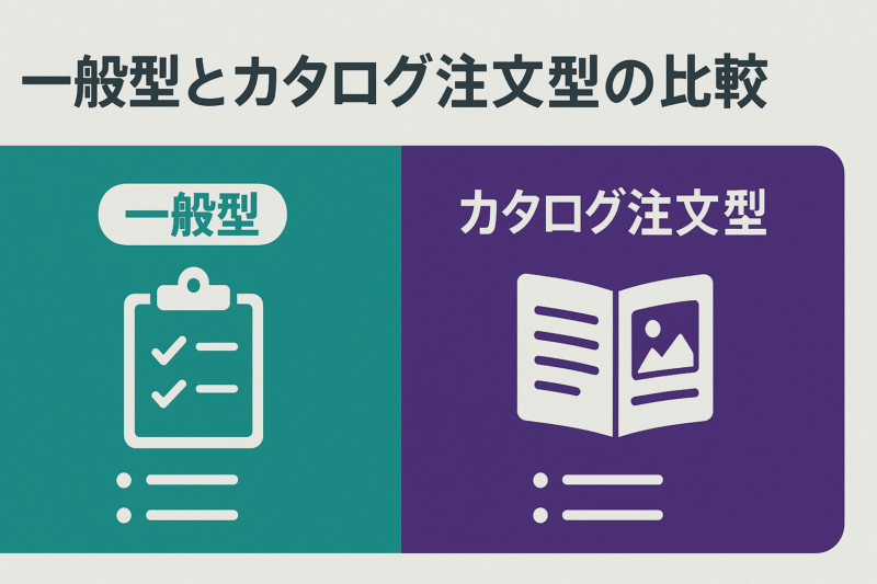 一般型とカタログ注文型の比較
