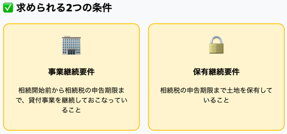 事業承継(継続)要件と保有継続要件